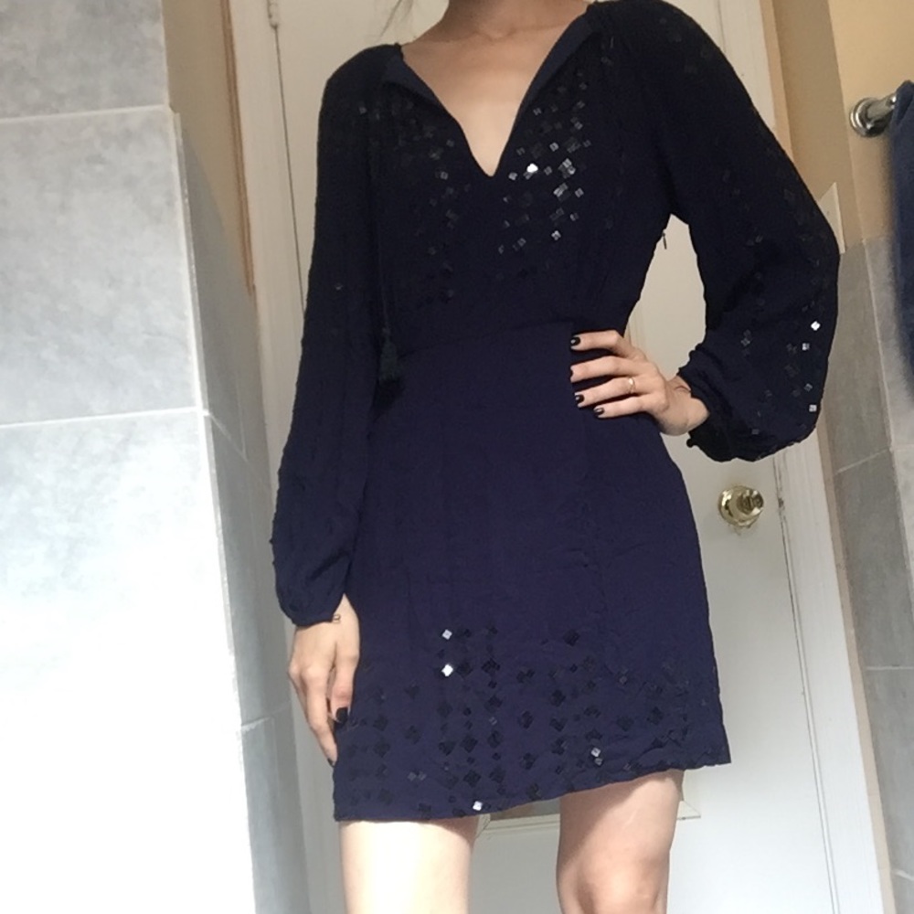 Free people dark blue dress